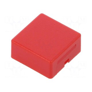 Button | Application: AML series | square | 15x15mm | Colour: red