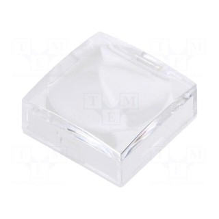 Cap | UB2 series | 15x15x6.1mm | white,transparent | UB2