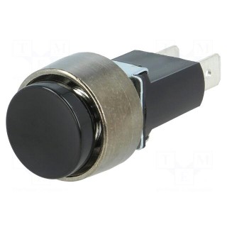 Switch: push-button | Pos: 2 | SPST | 5A/24VDC | OFF-(ON) | Ø12mm
