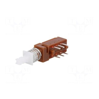 Switch: push-button | Pos: 2 | 0.5A/100VAC | 1A/25VDC | ON-ON | PCB,THT