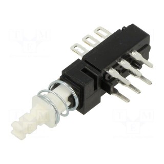 Switch: push-button | Pos: 2 | DPDT | 0.5A/125VAC | 0.5A/30VDC | ON-ON