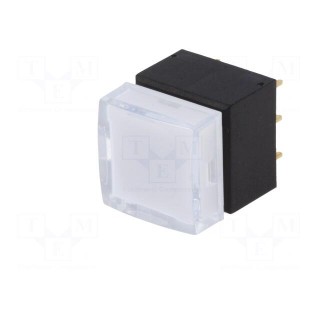 Switch: push-button | Pos: 2 | DPDT | 0.5A/25VDC | ON-ON | red | THT | KLS