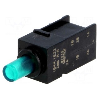 Switch: push-button | Pos: 2 | DPDT | 0.5A/60VAC | 0.5A/60VDC | OFF-ON