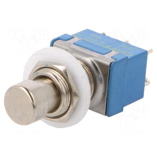 Switch: push-button | Pos: 2 | DPDT | 1A/250VAC | OFF-(ON) | Ø12.2mm