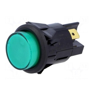 Switch: push-button | Pos: 2 | DPST-NO | 16A/250VAC | 16A/28VDC | OFF-ON