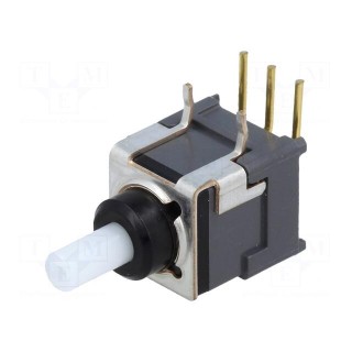 Switch: push-button | Pos: 2 | SPDT | 0.01A/28VAC | 0.01A/28VDC | ON-ON