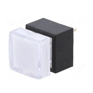 Switch: push-button | Pos: 2 | SPDT | 0.5A/25VDC | ON-(ON) | red | THT