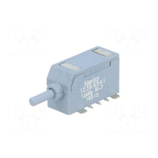 Switch: push-button | Pos: 2 | SPDT | 0.5A/60VAC | 0.5A/60VDC | ON-(ON)