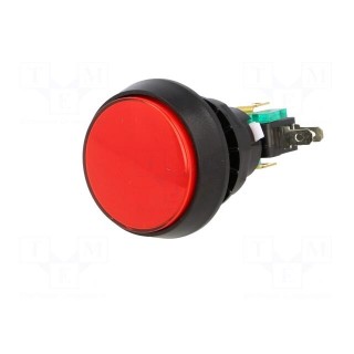 Switch: push-button | Pos: 2 | SPDT | 10A/250VAC | ON-(ON) | Illumin: LED