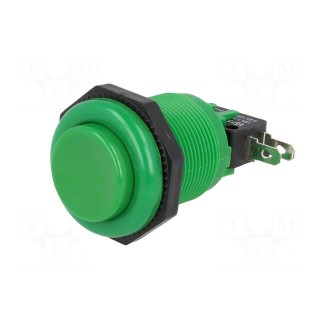 Switch: push-button | Pos: 2 | SPDT | 10A/250VDC | ON-(ON) | Ø: 23.6mm