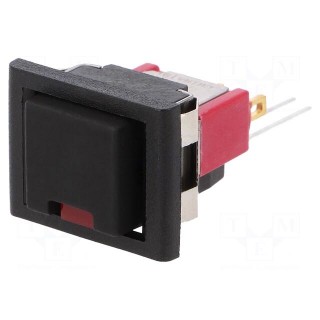Switch: push-button | Pos: 2 | SPDT | 1A/120VAC | 1A/28VDC | OFF-(ON)