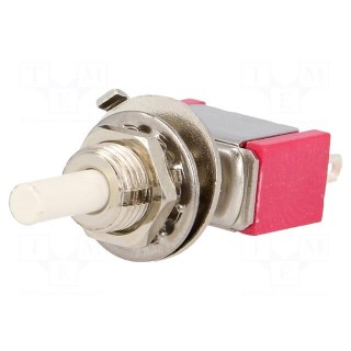 Switch: push-button | Pos: 2 | SPDT | 1A/125VAC | 1A/28VDC | ON-ON