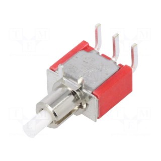 Switch: push-button | Pos: 2 | SPDT | 1A/250VAC | 3A/28VDC | ON-(ON)
