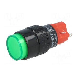Switch: push-button | Pos: 2 | SPDT | 3A/220VAC | 2A/24VDC | ON-ON | IP40