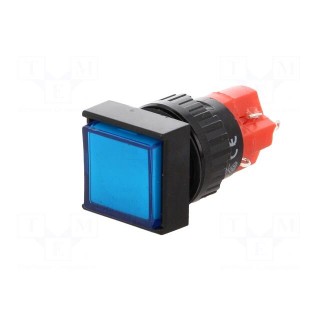 Switch: push-button | Pos: 2 | SPDT | 3A/250VAC | 2A/24VDC | ON-ON | blue