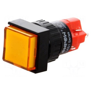 Switch: push-button | Pos: 2 | SPDT | 3A/250VAC | 2A/24VDC | ON-ON | IP40