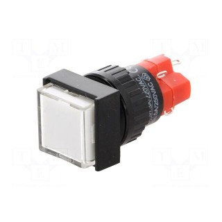 Switch: push-button | Pos: 2 | SPDT | 3A/250VAC | 2A/24VDC | ON-ON | white