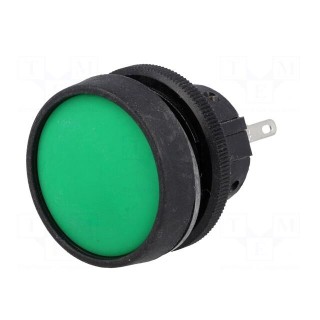 Switch: push-button | Pos: 2 | SPDT | 5A/250VAC | 5A/24VDC | ON-(ON)