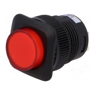 Switch: push-button | Pos: 2 | SPST-NO | 1.5A/250VAC | OFF-ON | red