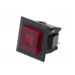 Switch: push-button | Pos: 2 | SPST-NO | 3A/125VAC | OFF-ON | red | 1kV