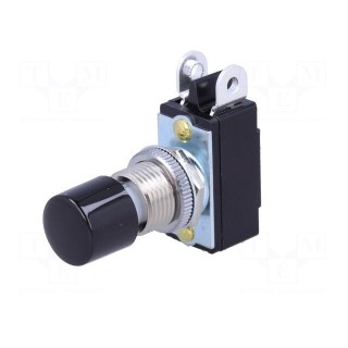 Switch: push-button | Pos: 2 | SPST | 3A/125VAC | 1.5A/250VDC | ON-(OFF)