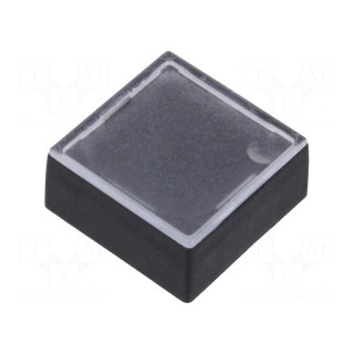 Button | rectangular | colourless | ABS | 15.5x15.5mm