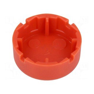 Button | round | red | polyamide | Ø17mm | 6425.0101,6425.1101