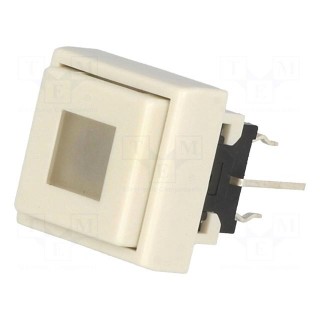 Switch: keypad | Pos: 2 | DPDT | 0.1A/30VDC | white | LED | white | THT | 1.5N