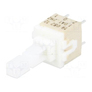 Switch: keypad | Pos: 2 | DPST | 0.1A/32VDC | white | none | THT | 2.1N