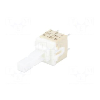 Switch: keypad | Pos: 2 | DPST | 0.1A/32VDC | white | none | THT | 2.1N