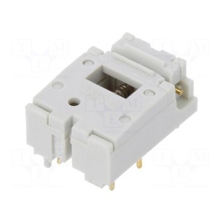 Switch: keypad | Pos: 2 | SPDT | 0.01A/24VDC | white | Leads: for PCB