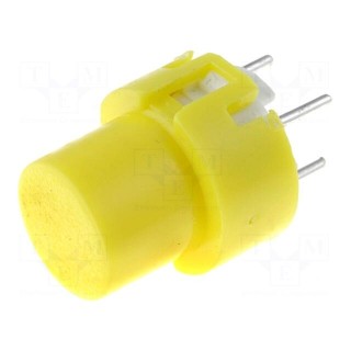 Switch: keypad | Pos: 2 | SPST-NO | 0.01A/32VDC | yellow | THT | 1.3N | D6