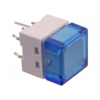 Switch: keypad | Pos: 2 | SPST-NO | 0.05A/24VDC | blue | LED | blue | THT