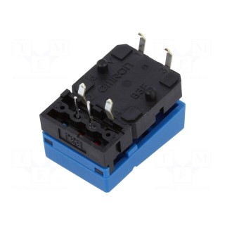 Switch: keypad | Pos: 2 | SPST-NO | 0.05A/24VDC | blue | LED | THT | 1.27N