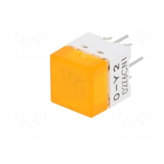 Switch: keypad | Pos: 2 | SPST-NO | 0.05A/24VDC | yellow | LED | yellow