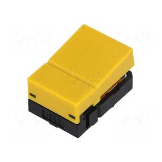 Switch: keypad | Pos: 2 | SPST-NO | 0.05A/24VDC | yellow | none | THT | box