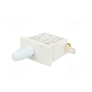 Switch: door | Pos: 2 | SPDT | 10A/250VAC | white | on panel