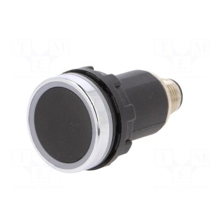 Switch: capacitive | black and silver | 10÷30VDC | Standard: 22mm