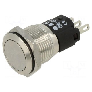 Switch: vandal resistant | Pos: 2 | SPDT | 3A/240VAC | 3A/240VDC | Ø16mm
