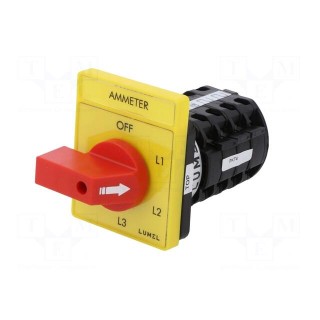 Switch: ammeter cam switch | Stabl.pos: 5 | 16A | OFF-L1-L2-L3-N