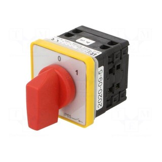 Switch: cam switch | Stabl.pos: 2 | 10A | 0-1 | for building in | Pos: 2