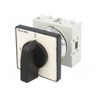 Switch: cam switch | Stabl.pos: 2 | 20A | 1-2 | for building in | Pos: 2