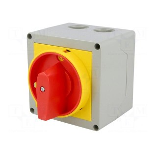 Switch: cam switch | Stabl.pos: 2 | 32A | 0-1 | Mounting: in housing