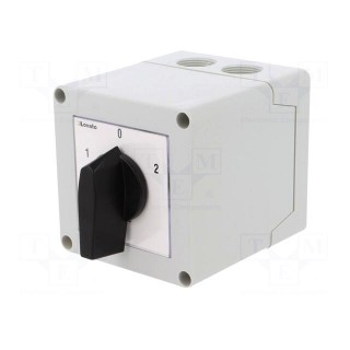 Switch: cam switch | Stabl.pos: 3 | 16A | 1-0-2 | Mounting: in housing