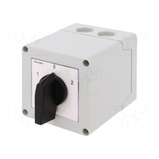 Switch: cam switch | Stabl.pos: 3 | 16A | 1-0-2 | Mounting: in housing