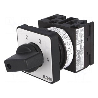 Switch: disconnector | Stabl.pos: 4 | 20A | 1-2-3-4 | Poles: 1 | 6.5kW
