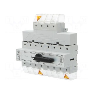 Switch: mains-generator | Stabl.pos: 3 | 125A | I-0-II | Mounting: DIN