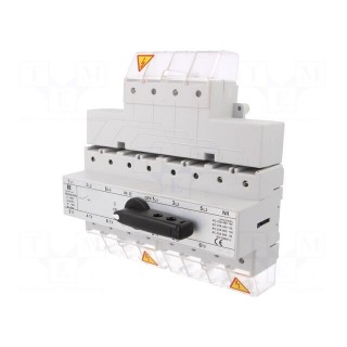 Switch: mains-generator | Stabl.pos: 3 | 160A | I-0-II | Mounting: DIN