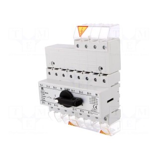 Switch: mains-generator | Stabl.pos: 3 | 63A | I-0-II | Mounting: DIN