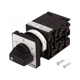 Switch: reversing star-delta cam switch | Stabl.pos: 5 | 20A | 6.5kW